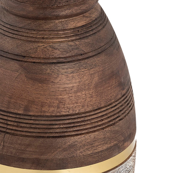 Atlas Lighting Dunn Large Vase, Walnut