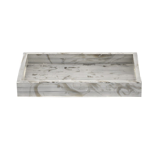 Atlas Lighting Eaton Etched Tray Set of 2, White