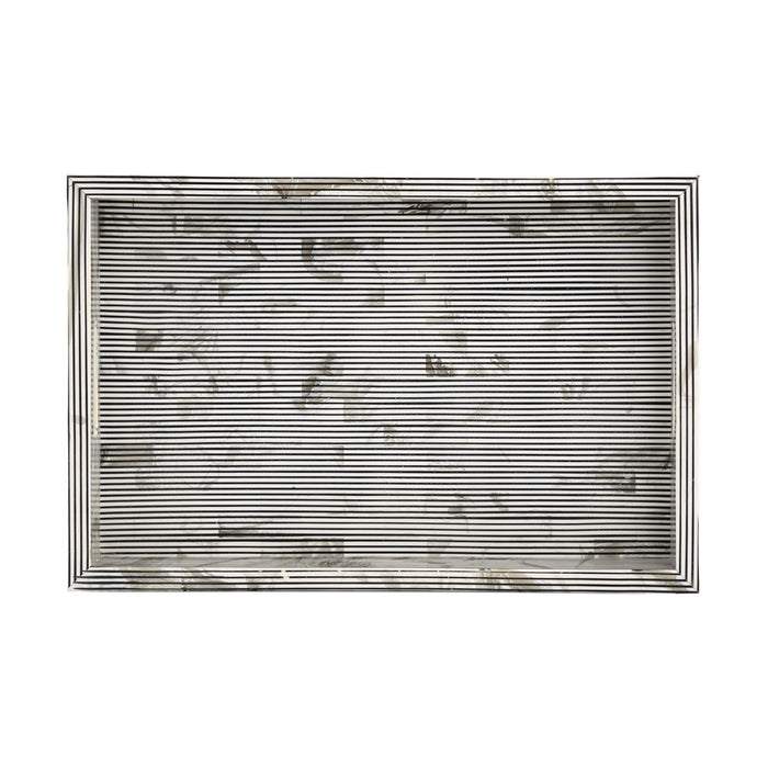 Atlas Lighting Eaton Etched Tray Set of 2, White