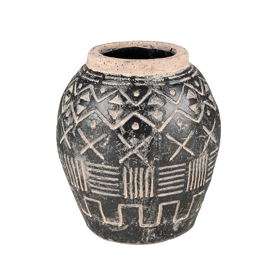 Atlas Lighting Eleni Large Vase, Black