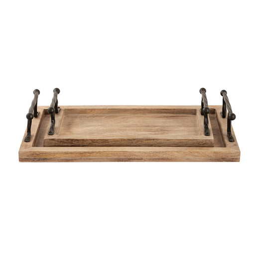 Atlas Lighting Ellwood Tray, Set of 2, Natural