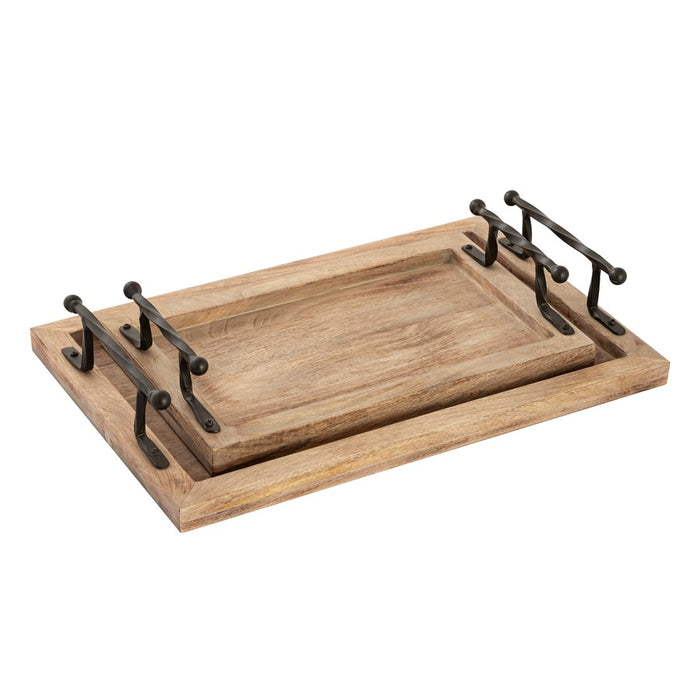 Atlas Lighting Ellwood Tray, Set of 2, Natural