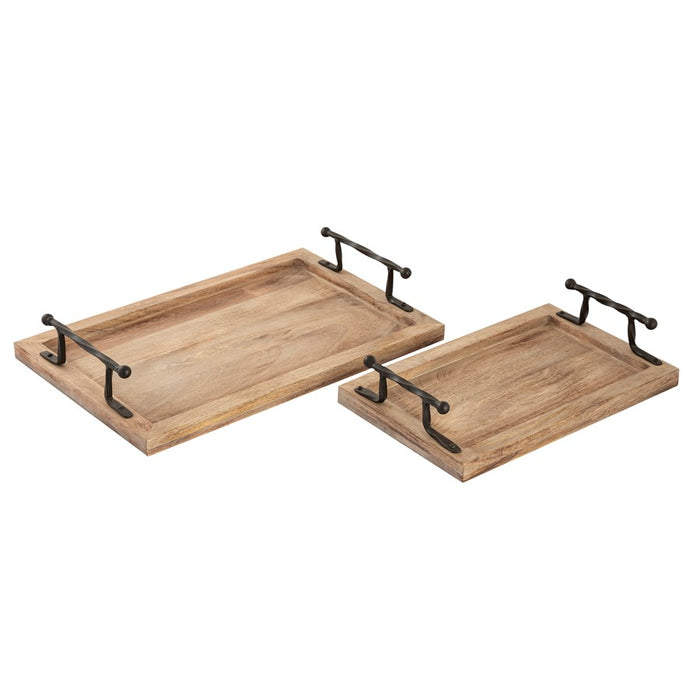 Atlas Lighting Ellwood Tray, Set of 2, Natural