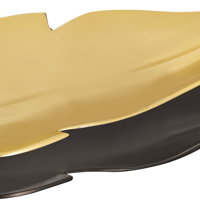 Atlas Lighting Ennis Leaf Tray Set of 2, Bronze/Brass