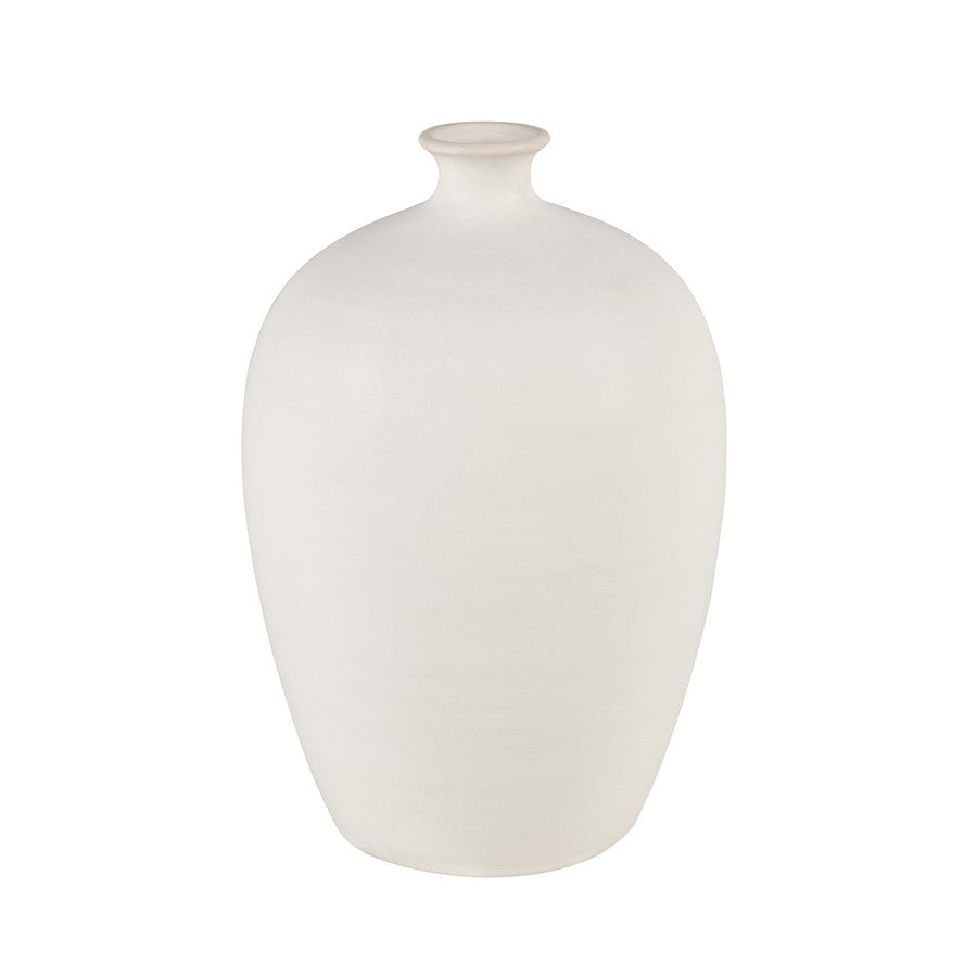 Atlas Lighting Faye Medium Vase, White