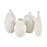 Atlas Lighting Faye Medium Vase, White