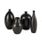 Atlas Lighting Faye Medium Vase, Black