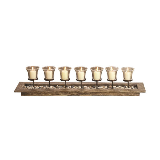 Atlas Lighting Firenza Candleholder Centerpiece, Natural