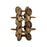 Atlas Lighting Flint Sculpture, Antique Brass