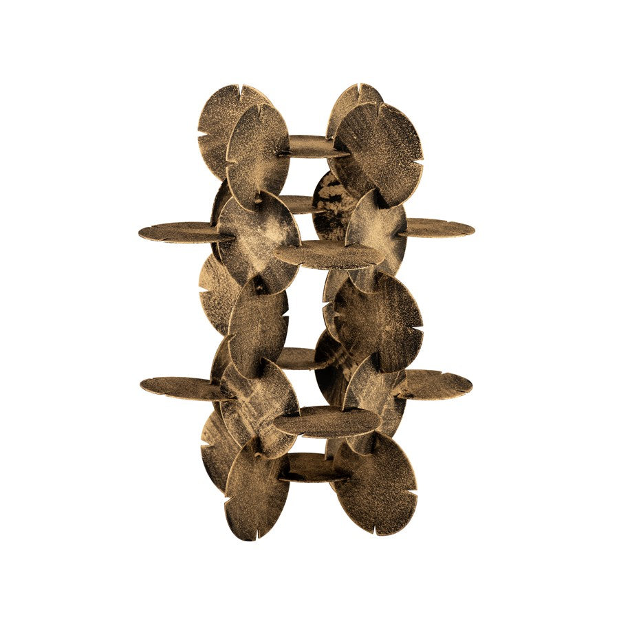 Atlas Lighting Flint Sculpture, Antique Brass