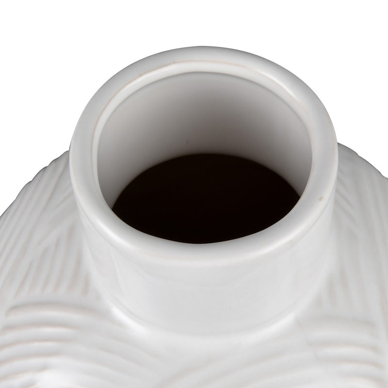Atlas Lighting Flynn Small Vase, Gloss White