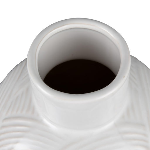 Atlas Lighting Flynn Small Vase, Gloss White