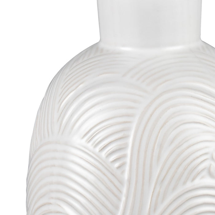 Atlas Lighting Flynn Small Vase, Gloss White
