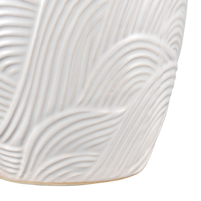 Atlas Lighting Flynn Small Vase, Gloss White