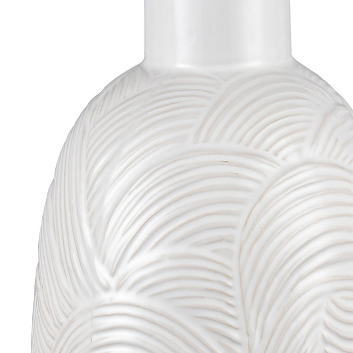 Atlas Lighting Flynn Large Vase, Gloss White