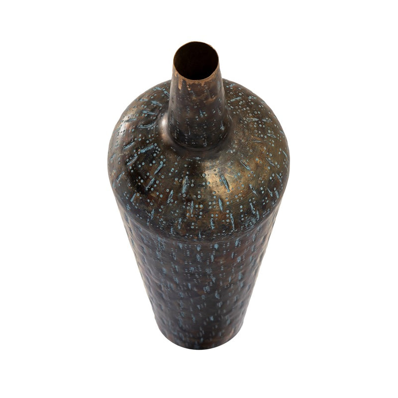 Atlas Lighting Fowler Large Vase, Patinated Brass
