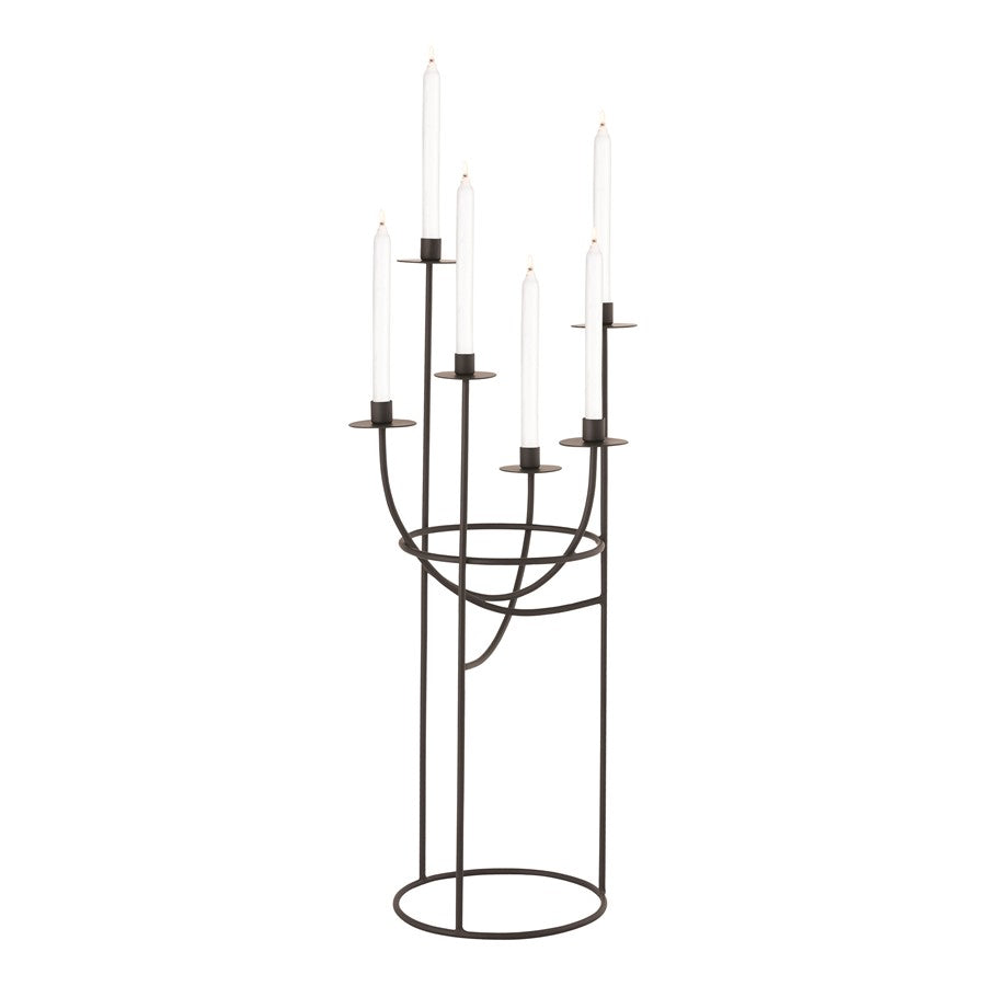 Atlas Lighting Friends Small Candleholder, Matte Black