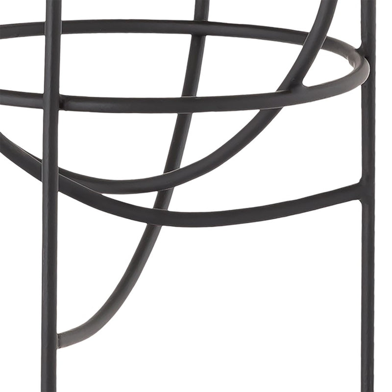 Atlas Lighting Friends Small Candleholder | Modern Matte Black Metal | Dining Room & Mantel Decor | 30.5in H | Model AC11324-01