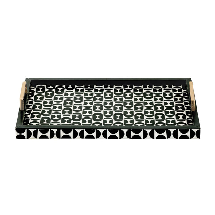 Atlas Lighting Futrelle Tray Set of 2, Dark Green