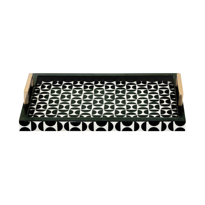 Atlas Lighting Futrelle Tray Set of 2, Dark Green