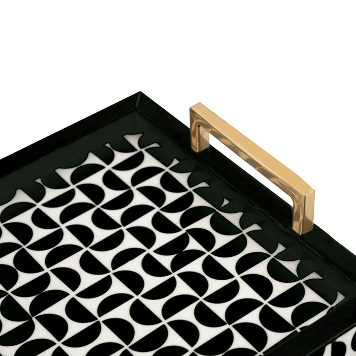 Atlas Lighting Futrelle Tray Set of 2, Dark Green