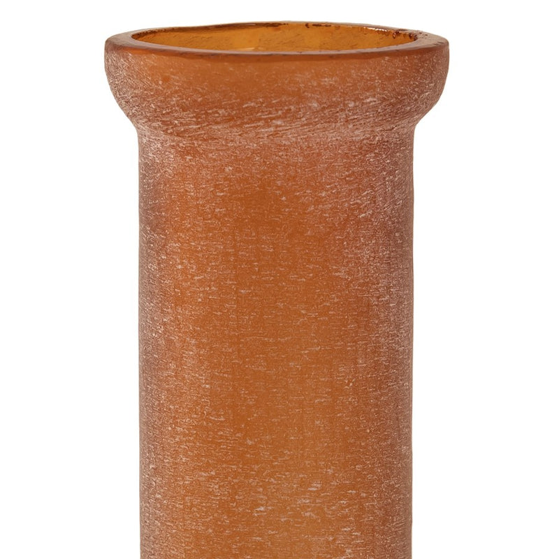 Atlas Lighting Georgia Vase Set of 3 | Frosted Orange Glass | Living Room & Entryway Decor | 25-35in H | Model AC11332-01S