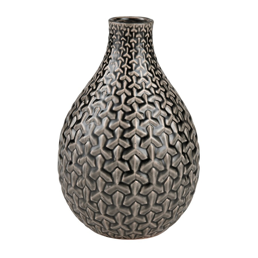 Atlas Lighting Gibbs Small Vase, Gray