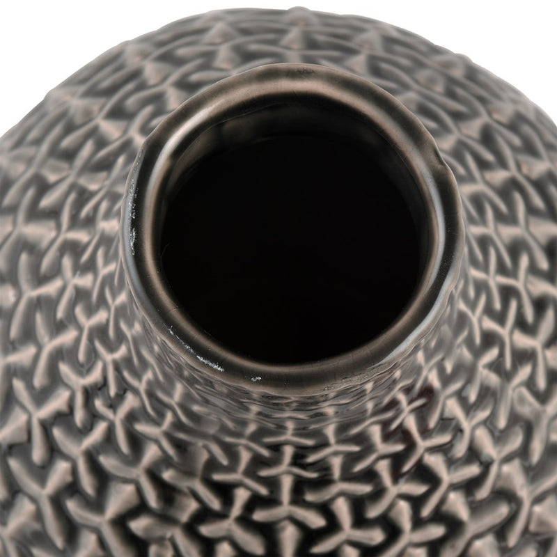 Atlas Lighting Gibbs Small Vase, Gray