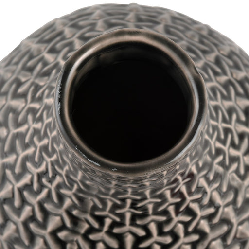 Atlas Lighting Gibbs Small Vase, Gray