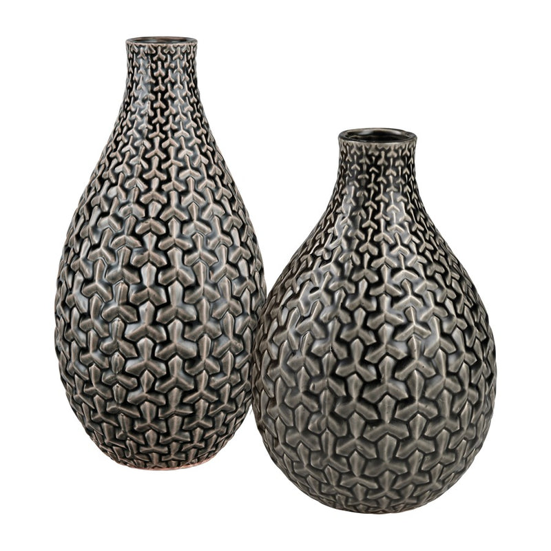 Atlas Lighting Gibbs Small Vase, Gray