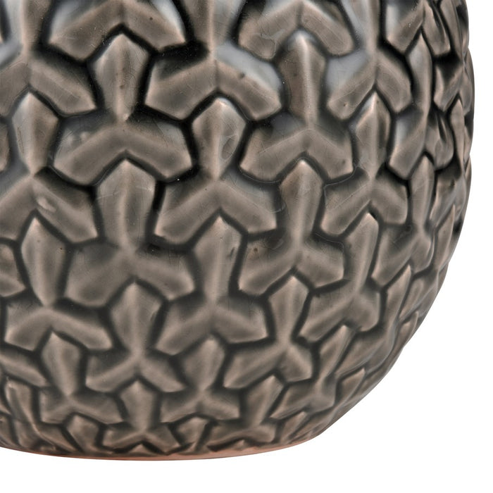 Atlas Lighting Gibbs Small Vase, Gray