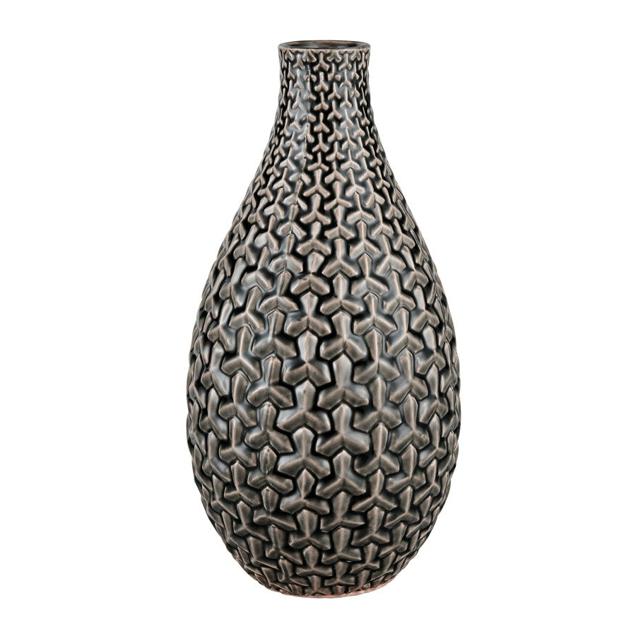 Atlas Lighting Gibbs Large Vase, Gray