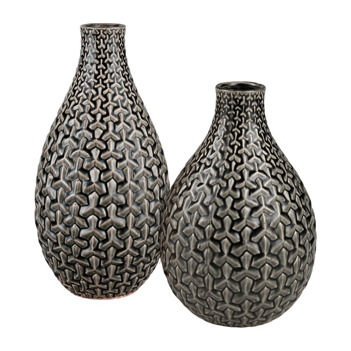 Atlas Lighting Gibbs Large Vase, Gray
