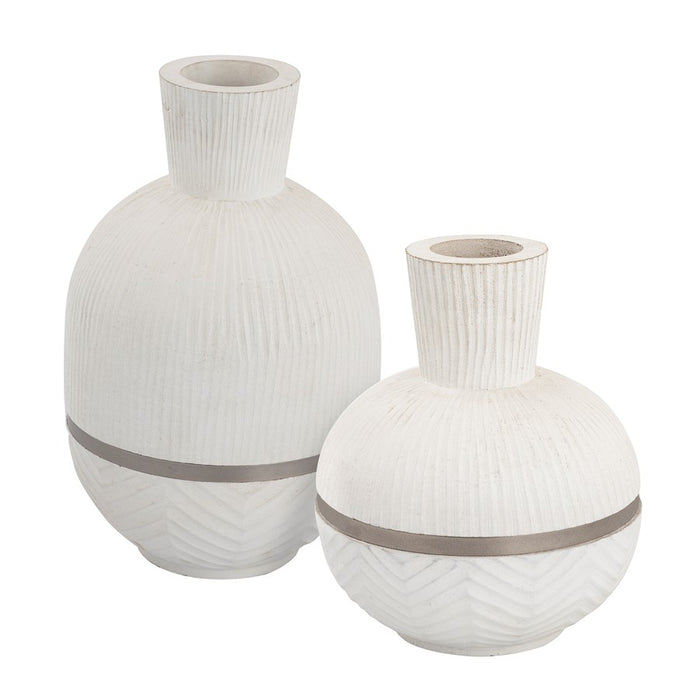 Atlas Lighting Glenn Small Vase, White