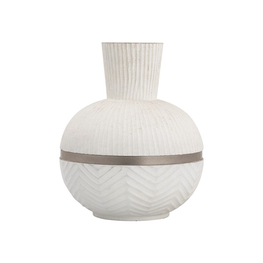 Atlas Lighting Glenn Large Vase, White
