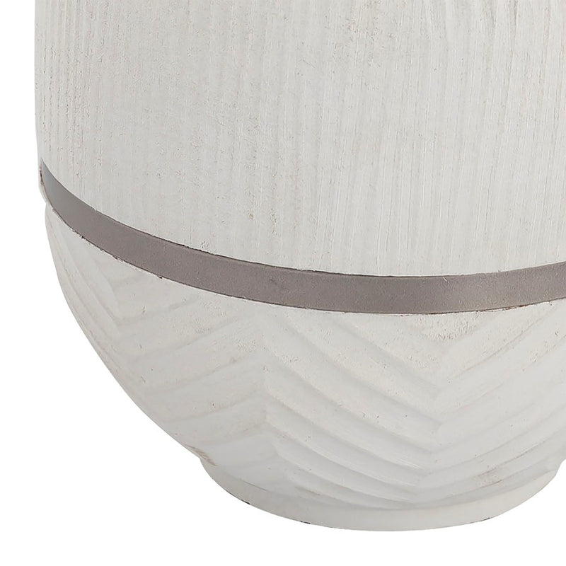 Atlas Lighting Glenn Large Vase, White