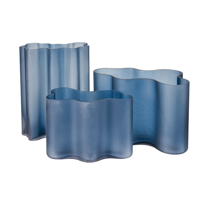 Atlas Lighting Glennon Medium Vase, Navy