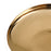 Atlas Lighting Greer Bowl, Low White/Gold Glazed