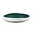 Atlas Lighting Greer Bowl, Low White/Turquoise Glazed