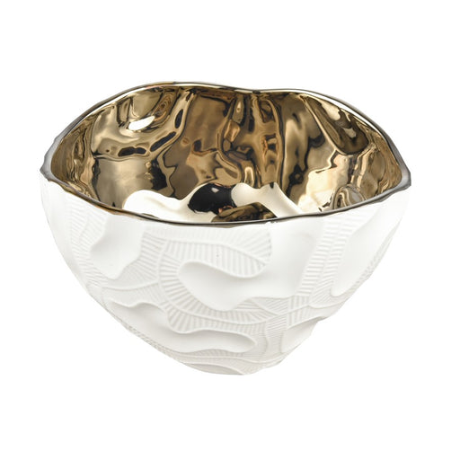 Atlas Lighting Halford Bowl, Gold White