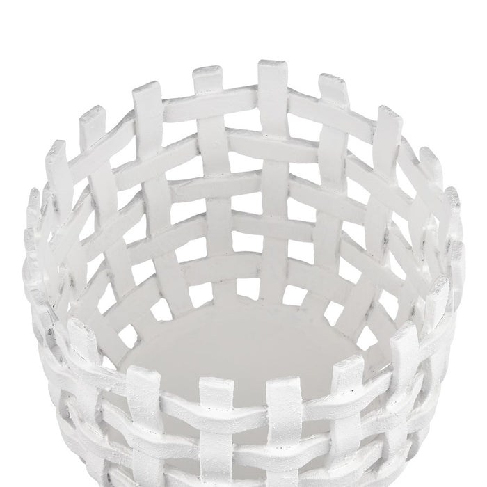 Atlas Lighting Haney Small Candleholder, White
