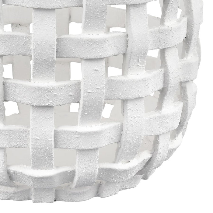 Atlas Lighting Haney Large Candleholder, White