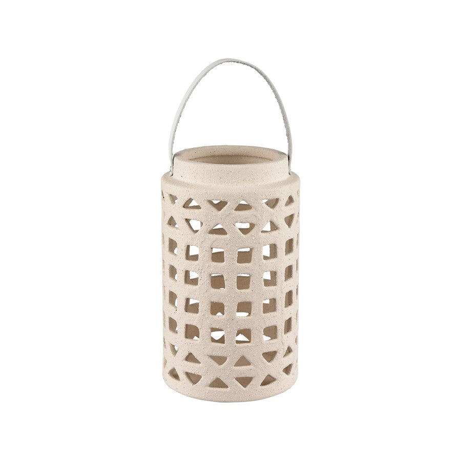 Atlas Lighting Haney Lantern, Small, Cream
