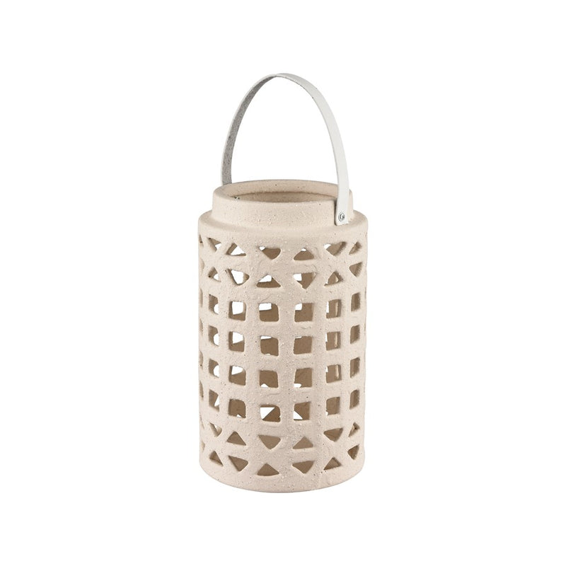 Atlas Lighting Haney Lantern, Small, Cream