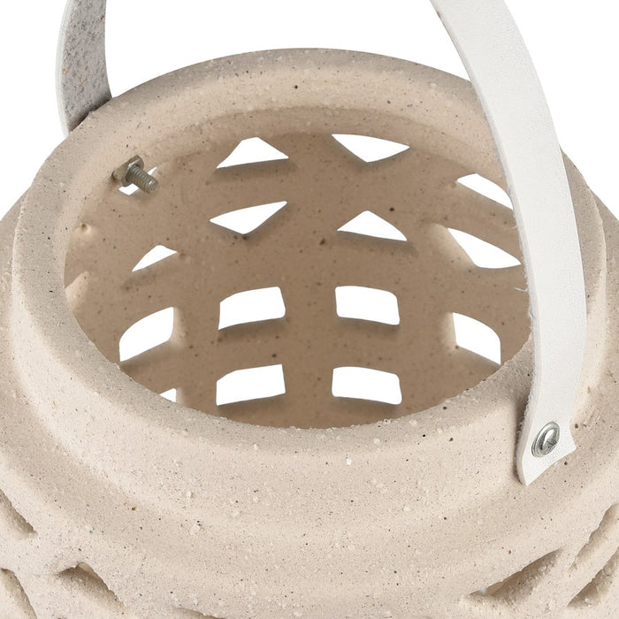 Atlas Lighting Haney Lantern, Small, Cream