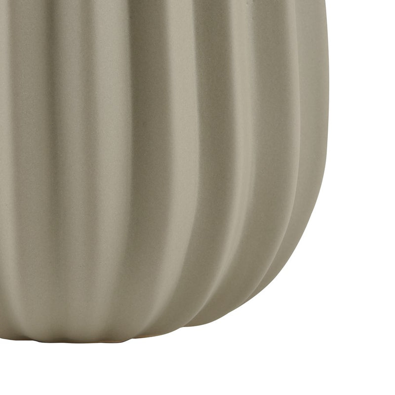 Atlas Lighting Harding Medium Vase | Matte Sage Earthenware with Jute Rope | Modern Tabletop Decor | 6.5 x 6 x 11.75 in | Model AC11368-01