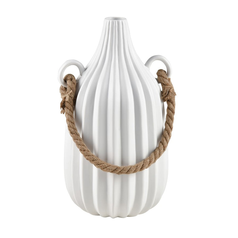 Atlas Lighting Harding Large Vase, Matte White