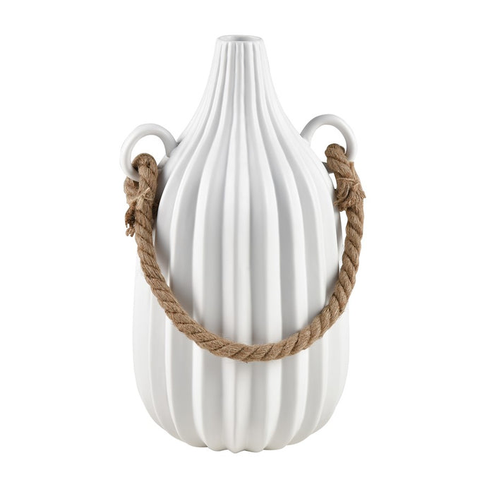 Atlas Lighting Harding Large Vase, Matte White