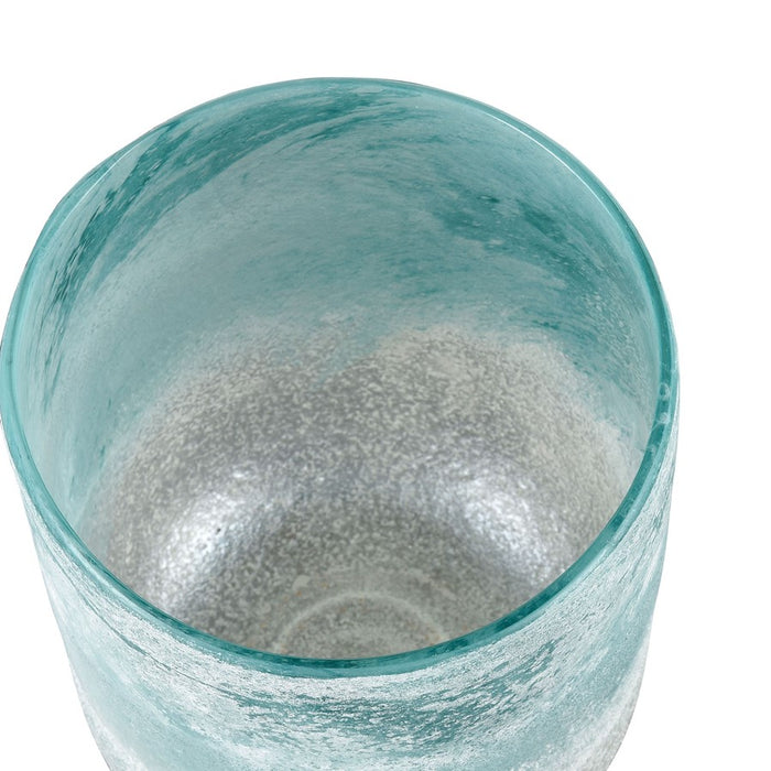 Atlas Lighting Haweswater Small Vase, Frosted Turquoise