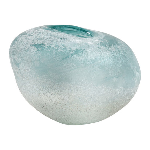 Atlas Lighting Haweswater Round Vase, Frosted Turquoise